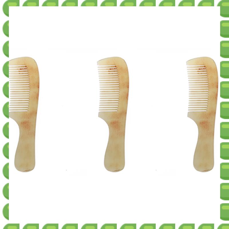 

A04V 3X Professional Beauty Ox Horn Hair Comb Brush Spa Massage Salon