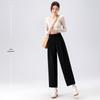 Women's High-Waisted Casual Straight-Leg Pants