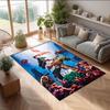 DOOM Printed Crystal Velvet Area Rug, Soft Anti-Slip Water Absorbent Floor Mat for Living Room Bedroom