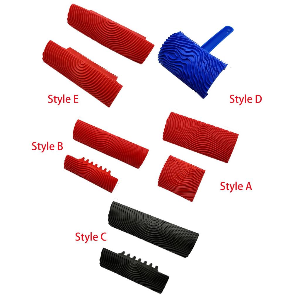 2 Piece Wood Grain Painting Tool Set, Color Looks Like Wood, Wear Resistance, Empaistic Wood Texture Grain Tool for Art Paints