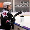 Hockey Trinkflasche mit langem Strohhalm 1000ml Hockey Trinkflasche Wiederverwendbar Langer Strohhalm und Squeeze Trinkflasche für Radfahren