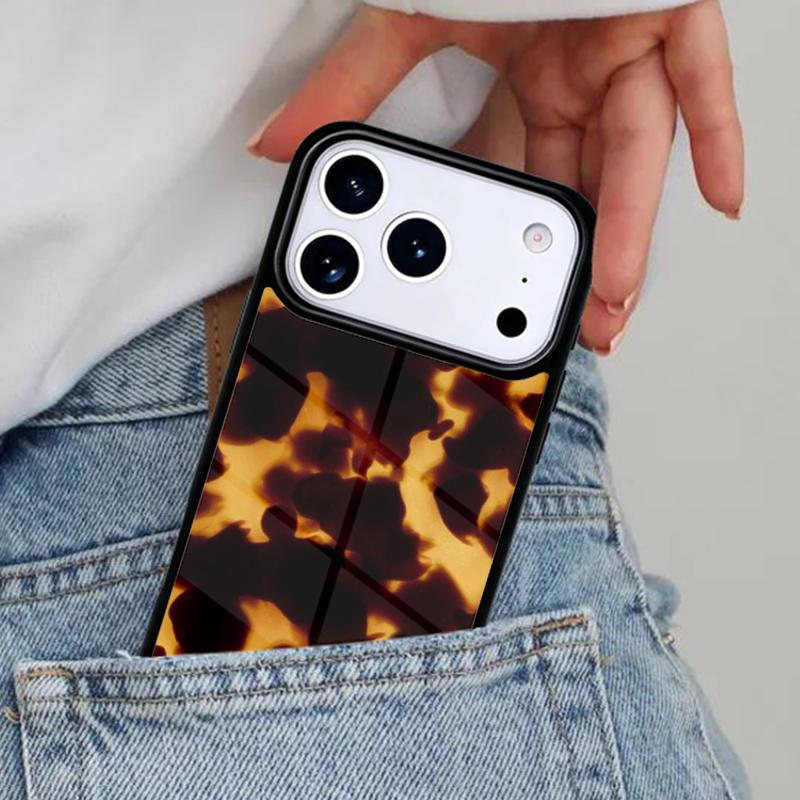 Tortoise Shell Pattern Phone Case for iPhone 17ProMax 12 13 14 15 16e 17 Pro Max Plus Air Cover