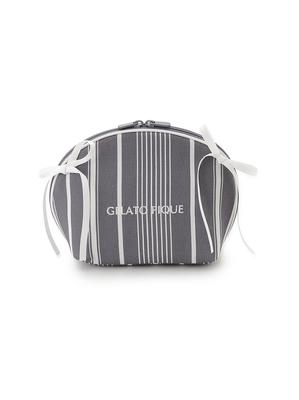 Gauze Piping Ribbon Pouch PWGB261649 NVY Free Size Women's