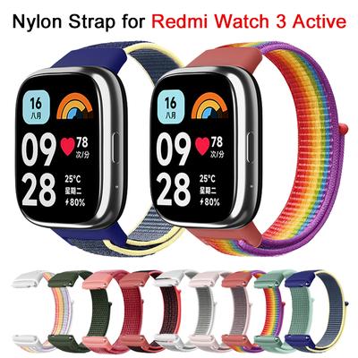 Armband für Redmi Watch 3 Active Nylon-Zubehör Smart Watch Ersatzgürtel Armband Atmungsaktives Sportarmband