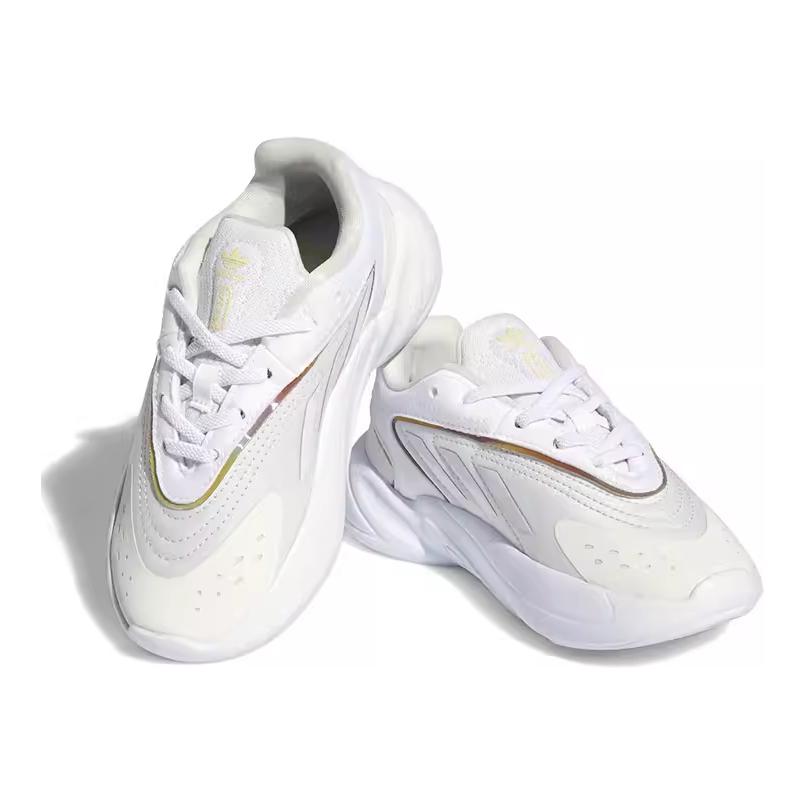 Adidas Originals Ozelia Comfortable Versatile Low-Top Kids Casual Shoes Kids Casual Shoes Pink White HQ1598