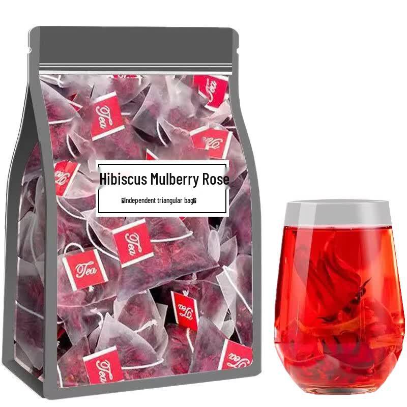 Mulberry Rose Roselle Three Flower Tea (50 Tea Bags)