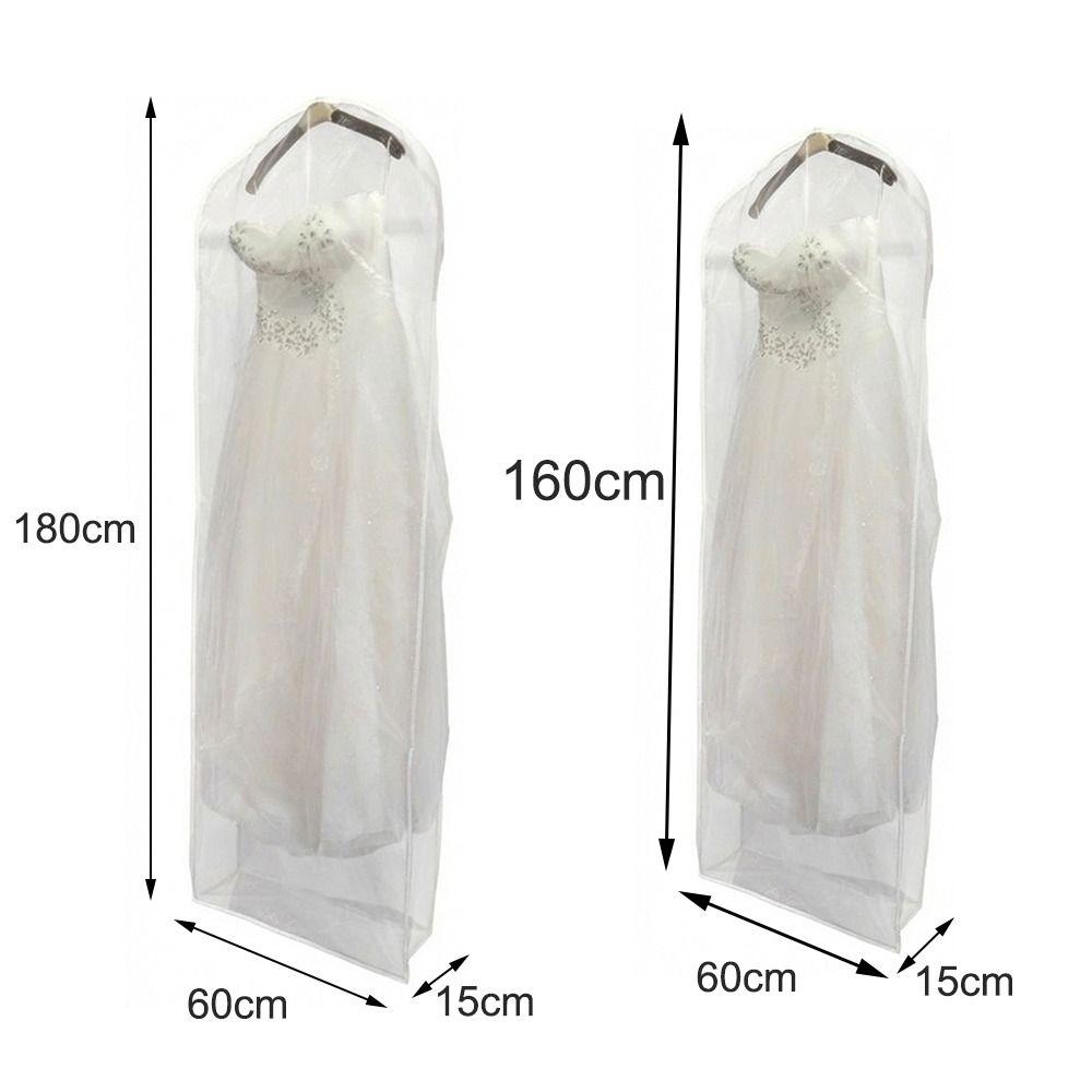 Reusable Dust-proof Covers Clear Bride Gown Storage Bags Durable Clothing Cover  Wardrobe