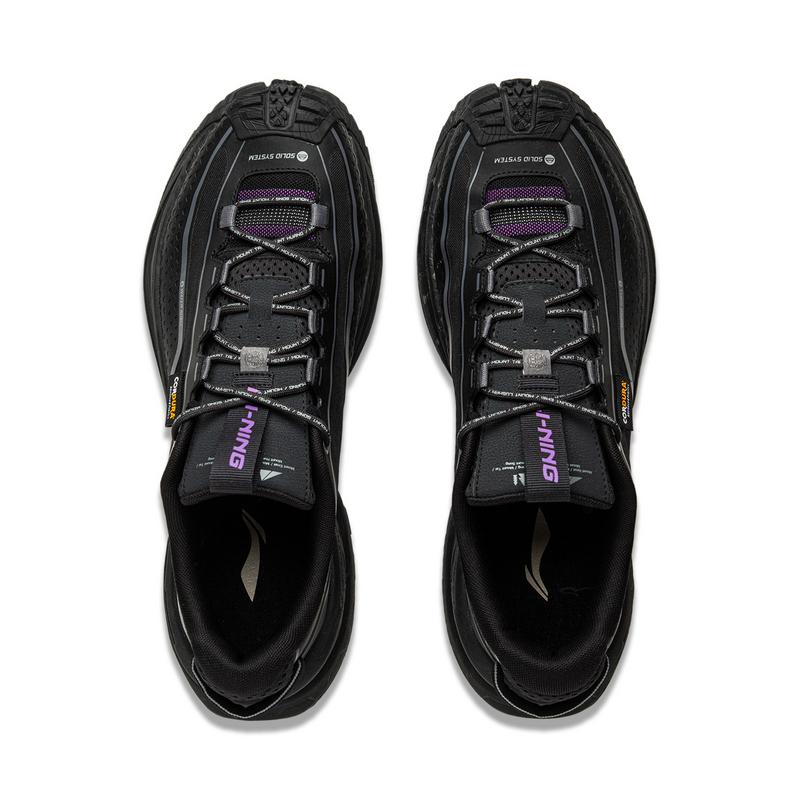 Nowe buty outdoorowe LiNing CF Su Xingchuan odporne na przebicia, niskie, unisex, nocna czerń AHTU023-3