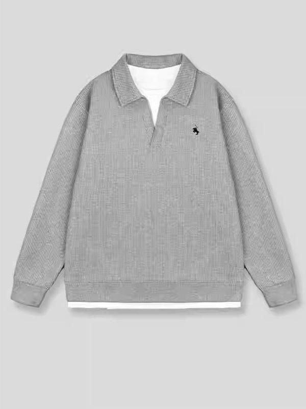 Heren Trendy Effen Kleur Capuchon met Kraag - Herfst/Winter Casual Losse Mode Top