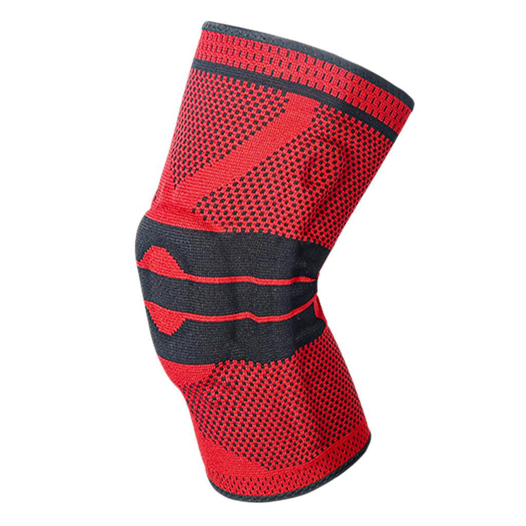 Sports Knee Pads Silicone Spring Fixed Knitted Knee Pads Running Fitness Basketball Mountaineering Sports Protective Gear