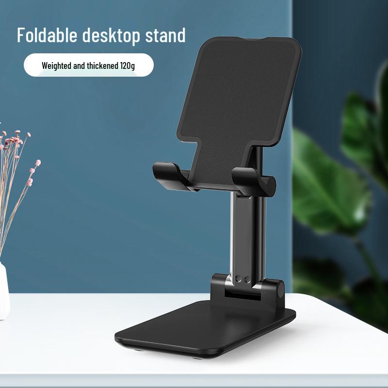 

2025 Foldable Metal and Walnut Desktop Phone and Tablet Stand