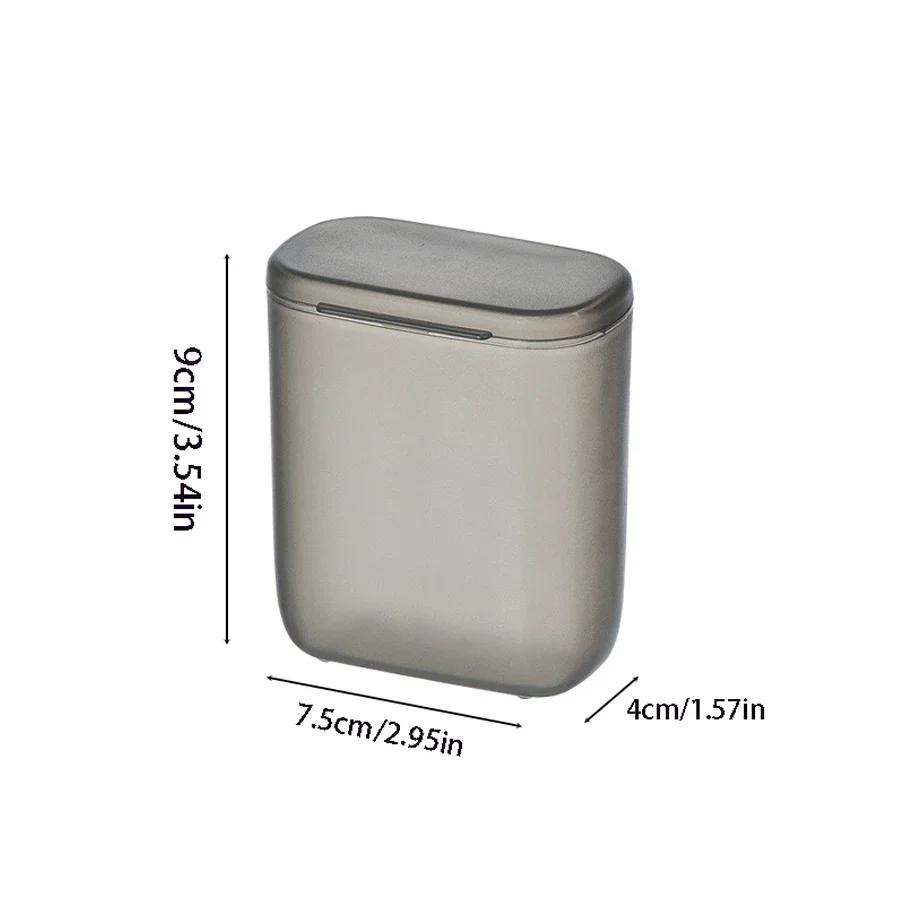 

Desktop Data Cable Storage Box Dustproof With Cover Mobile Phone Charger Box Transparent Cable Wire Container Box in Office Home серый