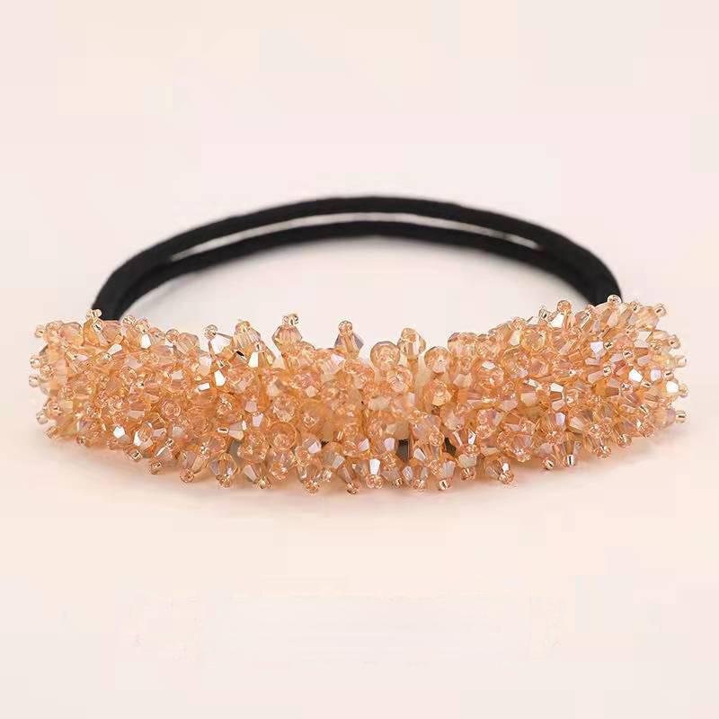 New Hair Coiler Female Flower Ball Head Lazy Hair Coil Artifact Net Celebrity Pearl Korean Headdress Hair Accessories