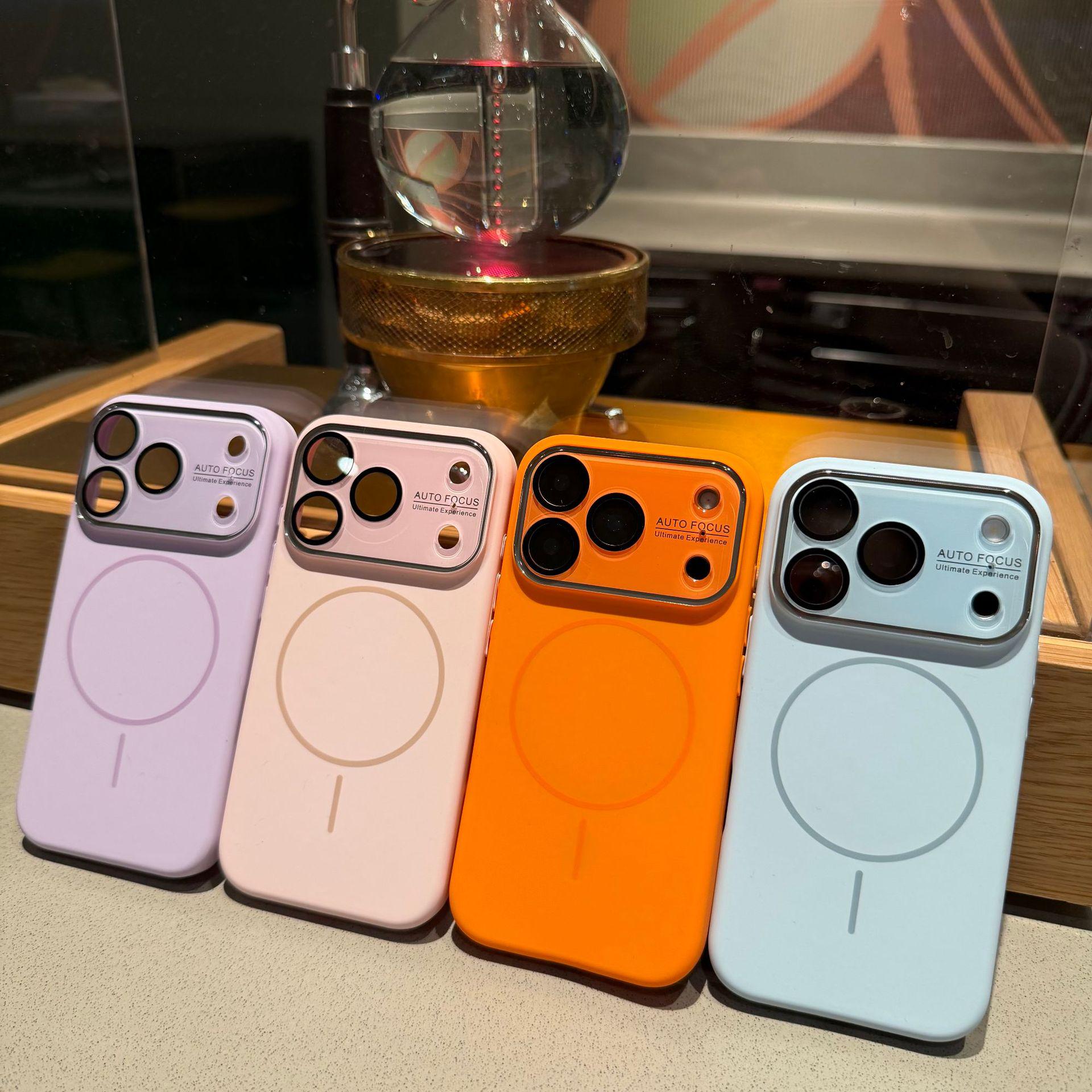 

iPhone 17 Pro Max Liquid Silicone Magnetic Case with Large Window (16 Sets) iPhone 16 Pro