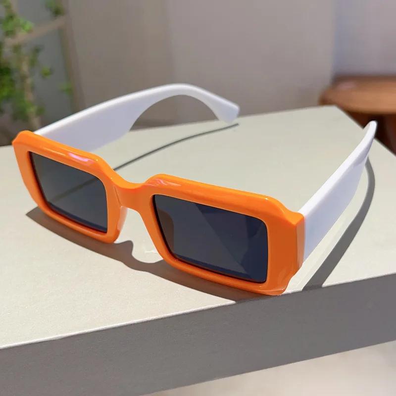 Luxury Brand Designer Square Sunglasses Women For Men Vintage Fashion Travel Sun Glasses Popular Punk Double Color Shades UV400