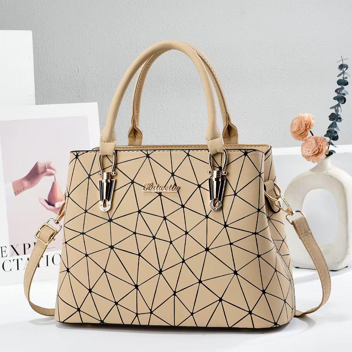 New Fashion Light Luxury Embroidered Women Top Handle Bag, Versatile Commuter Shoulder Crossbody Purse For Work Daily Shopping Outfits