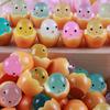 Luminous Egg Waffle Hatching Chick Resin Jewelry Accessory Keychain for Kids