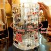 Large Capacity Necklaces Rings Holder Rotating Jewelry Storage Box Jewelry Display Rack  Shop Store