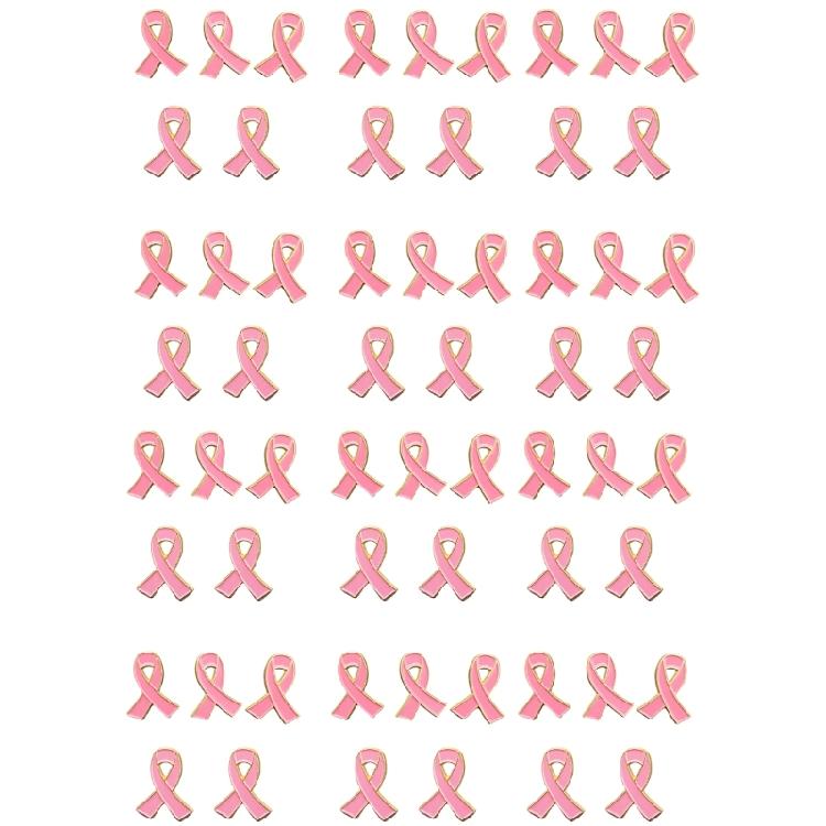 Breast Cancers Awareness Pins Small Ribbon Lapel Pins Metal Brooch Hope Ribbon Pins Gift for Girls Women Girls Clothes