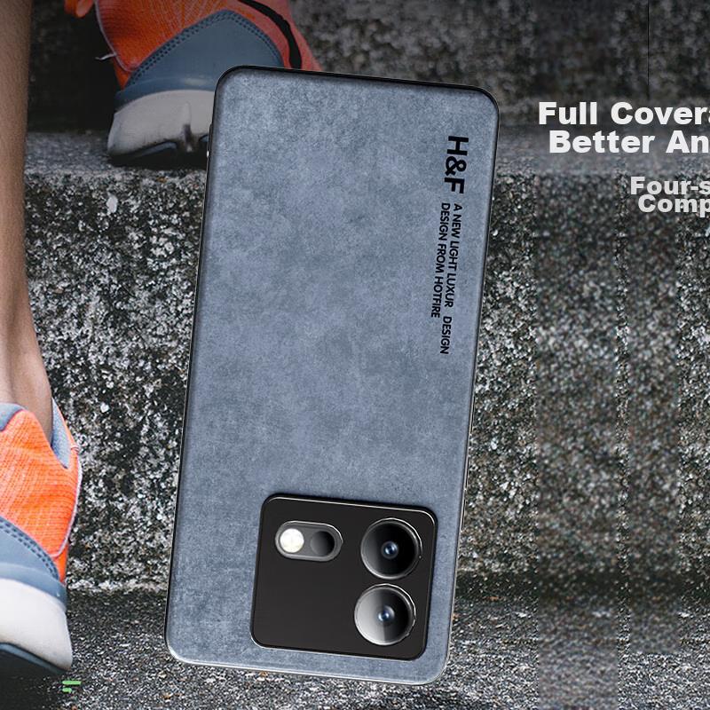 HotFire Case for Vivo IQOO Neo 8 And Vivo IQOO Neo 8 Pro, Upgraded Skin-Like Matte Lens Full Protection Silicone Case - Coral Blue