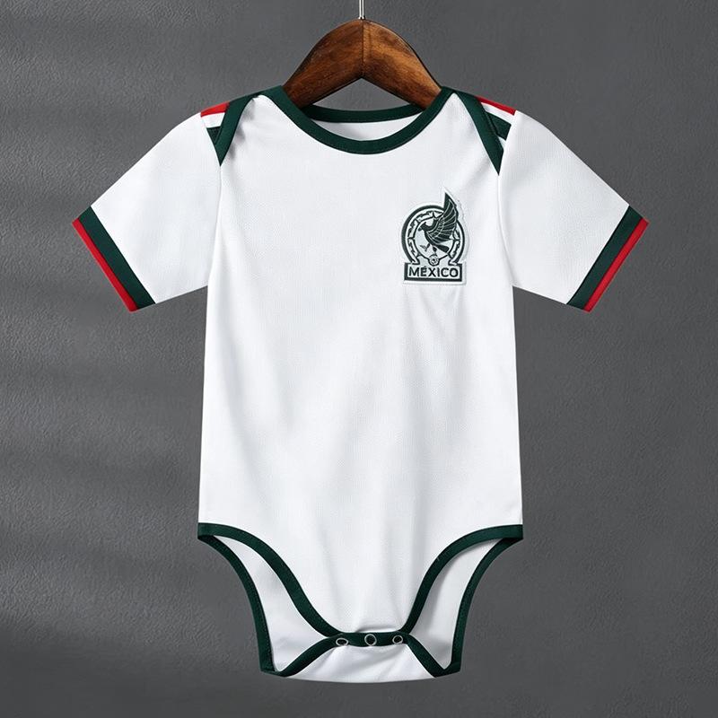 US, Canada and Mexico World Cup Football Jersey One-piece Baby Baby Argentina France Real Madrid Baby Climbing Suit Romper