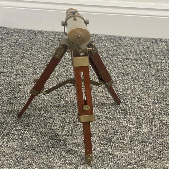 33 Cm Nautical Design Brass Spyglass Telescope With Wooden Tripod Marine Scope