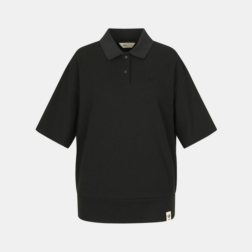 Nepa 7J45260 Women'S Green Mind Short Sleeve Polo Shirt (Loose Fit)