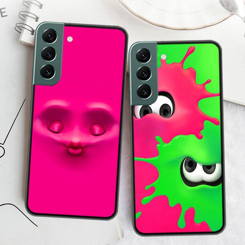 3D Grappig Gezicht Zachte Telefoonhoesje Voor Samsung A02 A03 A03S A04 A04S Galaxy A55 A35 A25 A15 S10 Lite A9 A8 A7 A6 Plus A90 A80 Hoesje T