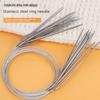 10pcs 80cm Stainless Steel Circular Knitting Needles Set Smooth Knit Comfort Grip for Hats Scarves Sweaters DIY Craft Yarn