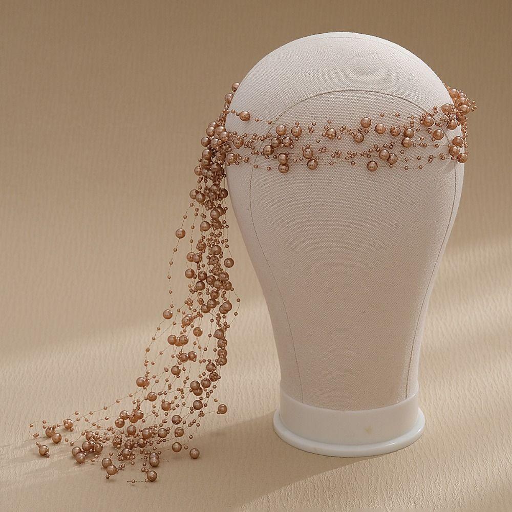 Imitation Perlen Braut Perlen Haarband Handgefertigt Damen Tägliches Haaraccessoire Tägliches Haaraccessoire