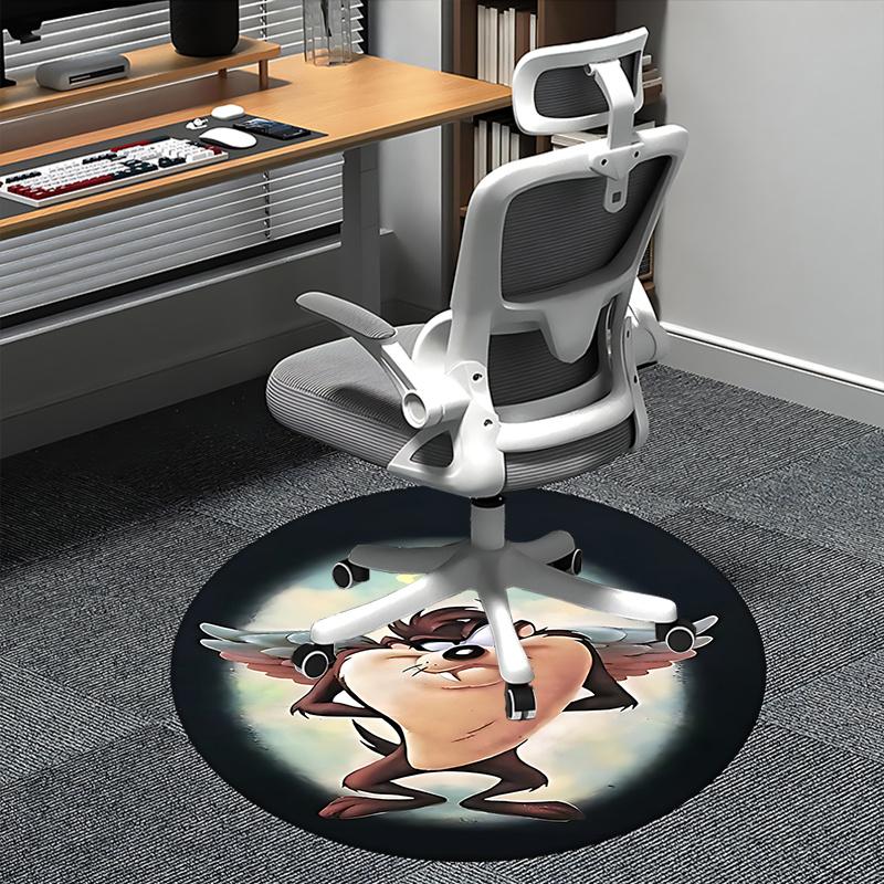 

Looney Tunes Angelic Taz Chair Mat - Round Carpet for Home Decor, Office 80cm