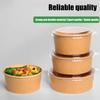 Disposable Lunch Boxes,  Bowls, Microwaveable And Refrigerable Thickened With Lids, 50 Pieces