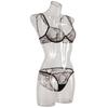 European and American Ultra-Thin French Lingerie Set - High-Quality, Sexy Bra and Panties