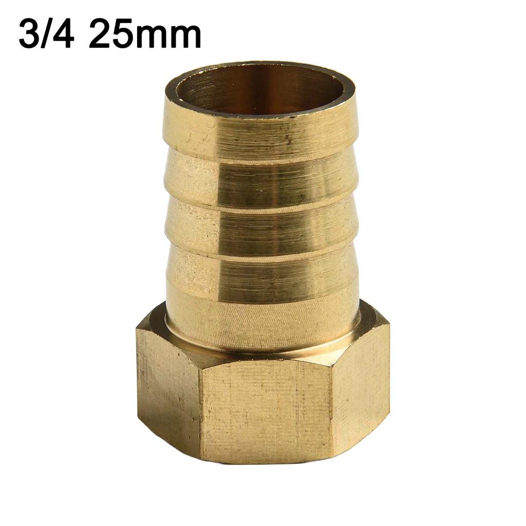 Sturdy Brass Barb Female Thread Connector Tail Pipe Hose Fitting 3/4 Inch