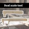 Set Of 2 Hand Brass Vernier Calipers with Clear Double  Scale Display Rustproof Measuring Tool for Small Item Measurement