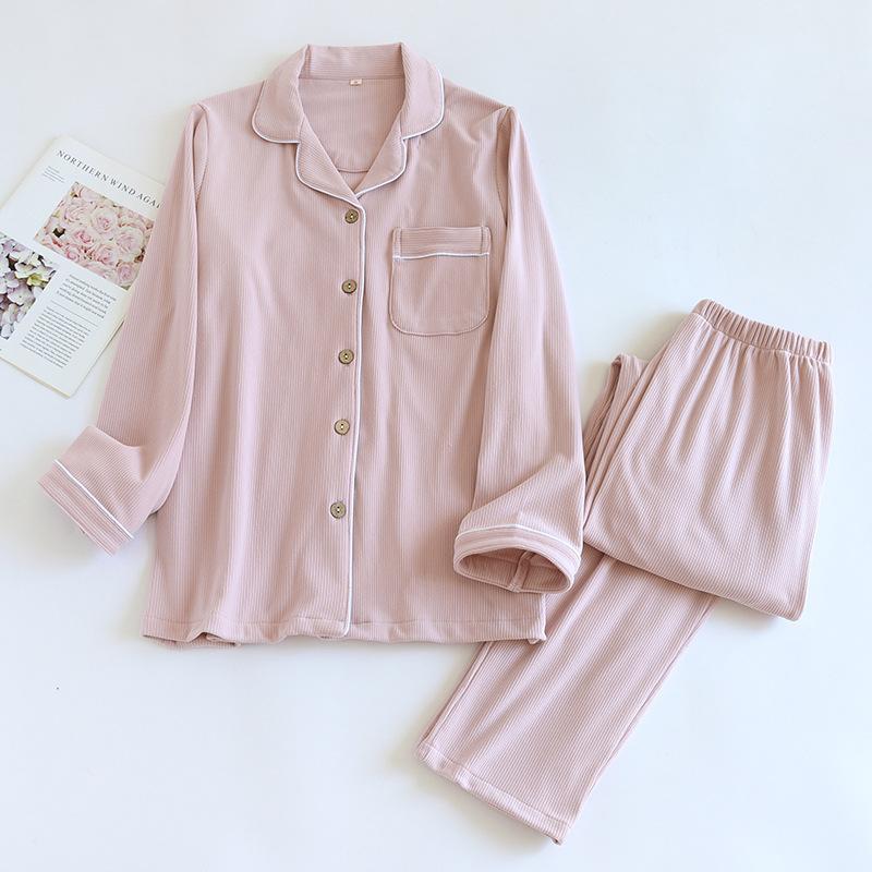 

Новий жіночий піжамний комплект осінь/зима, повсякденний вільний комплект з двох предметів: штани з довгим рукавом з німецького вельвету, потовщена домашня хутряна піжама M