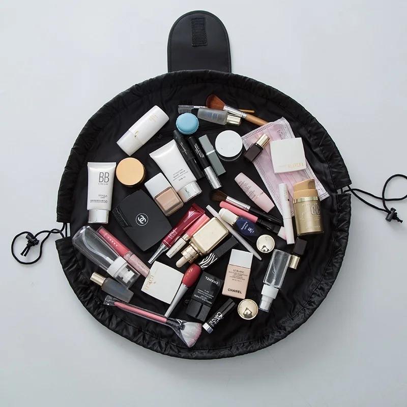Makeup Organizer Storage Bag For Women Large Capacity Cosmetic Organizer Pouch With Drawstring Portable Waterproof Travel Tote
