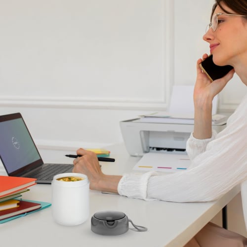 NUOLUX Soup Jar, Microwaveable, 500ml Large Capacity, Soup Jar, Lunch Jar, Soup Container, Bento Box, Soup Container with Lid, Leakproof, Food Bowl, S