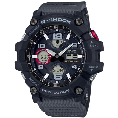 

Чоловічий сонячний годинник з радіокеруванням Casio G-Shock MUDMASTER GWG-100-1A8JF, сірий