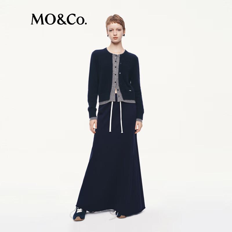 MO&Co. Women's Rabbit Hair Blend Crew Neck Sweater