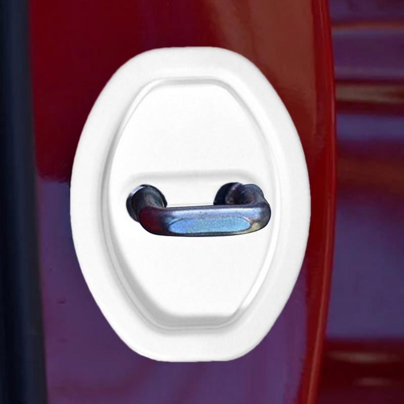 Autotürschloss-Schutzabdeckung, 4-teilige Autotürabdeckung, Autotürschlossschutz, Rostschutzhülse für Autotürschloss, Autozubehör