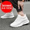 Fashion Men Elevator Shoes Height Increase Sneakers Shoes for Men 10cm Sports Casual Shoes Invisible Inner Heightening Shoes for Men 8cm