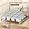 HUIHUADU Stainless Steel 6-Compartment Slanted Spice Rack