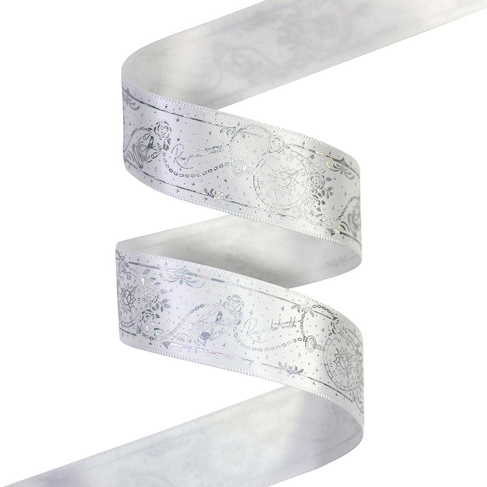 

1 25 мм Серебряная Лента из Сатина с Принтом Песочных Часов Для Аксессуаров для Шитья DIY 10Yards