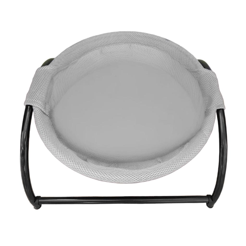 Elevated Cat Hammock Bed Comfortable Breathable Removable Raised Standing Pet Sleeping Bed for Home Grey