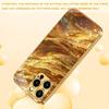 Gold textured electroplated glass phone case suitable for iPhone 17 16 15 14 13 12 11 Pro/Max/Plus shockproof back cover