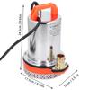 12V Solar Submersible Pump 180W 1in Outlet 8m Lift Solar Water Pump for Irrigation Garden