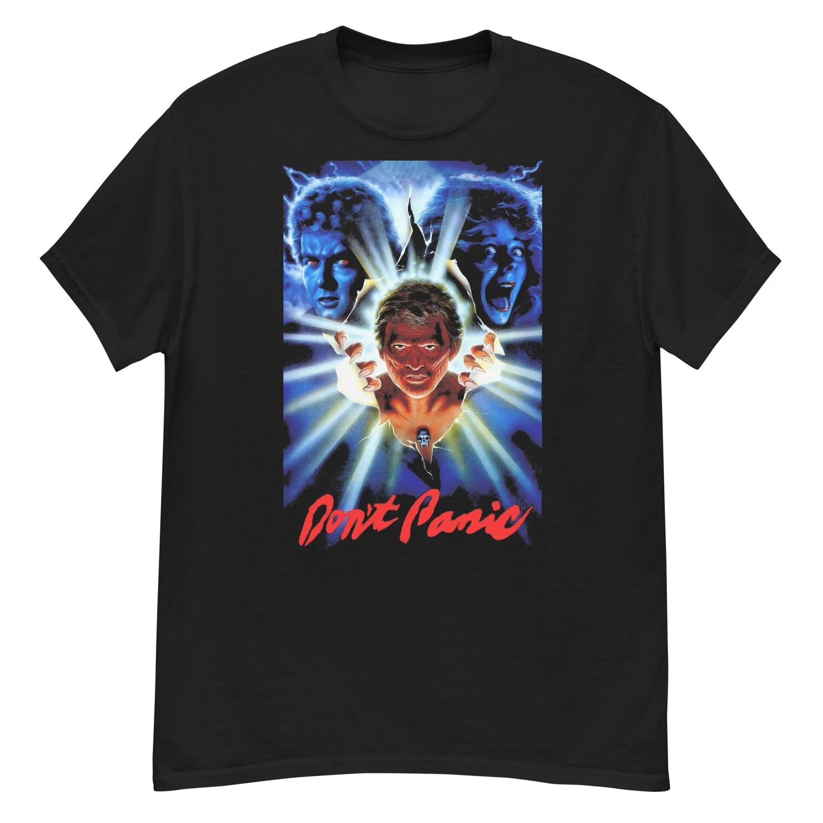 Don’t Panic cult horror film fan art t-shirt L