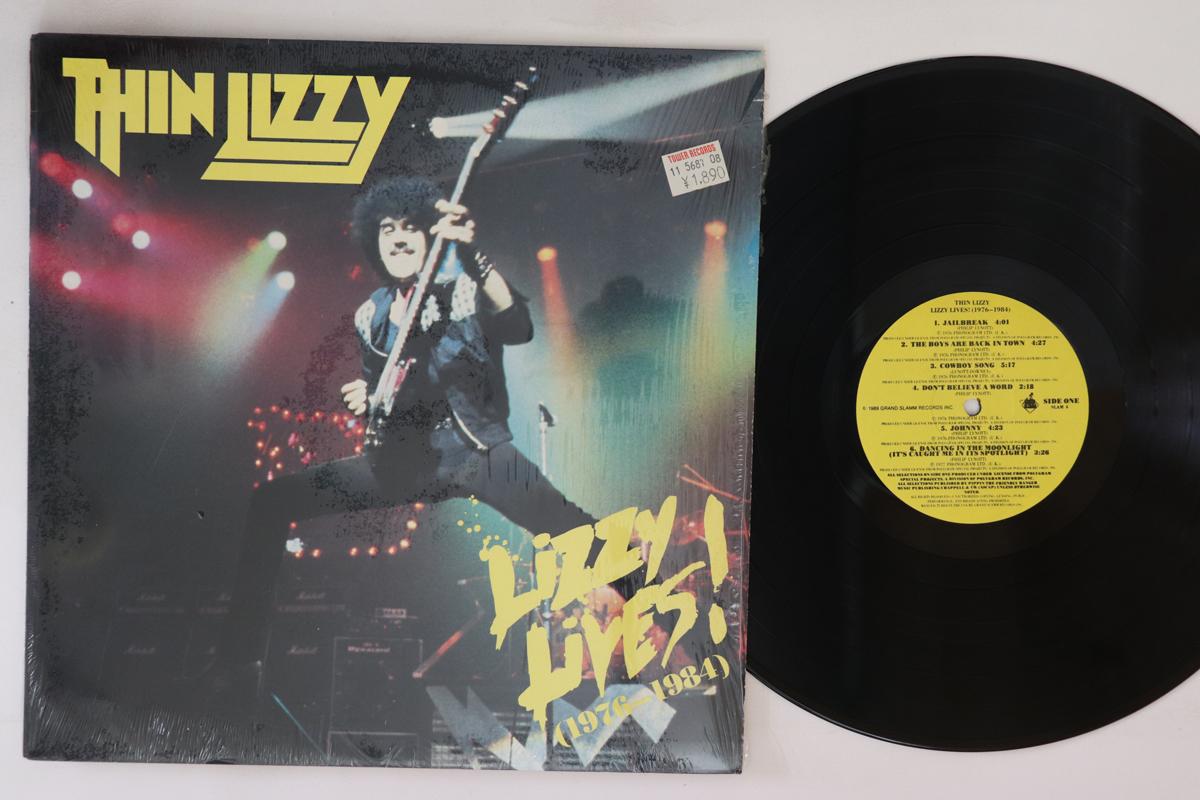 

LP Record THIN LIZZY Lizzy Lives 1976 1984 SLAM4 GRAND SLAMM 1989 US Rock Used