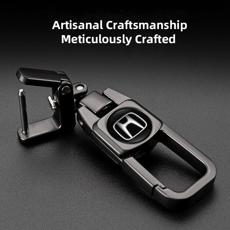 Car Key Ring Waist Buckle Metal Keychain Carabiner For Honda CR-V Accord Civic HR-V Pilot Odyssey Fit Jazz Vezel CITY Freed SM1